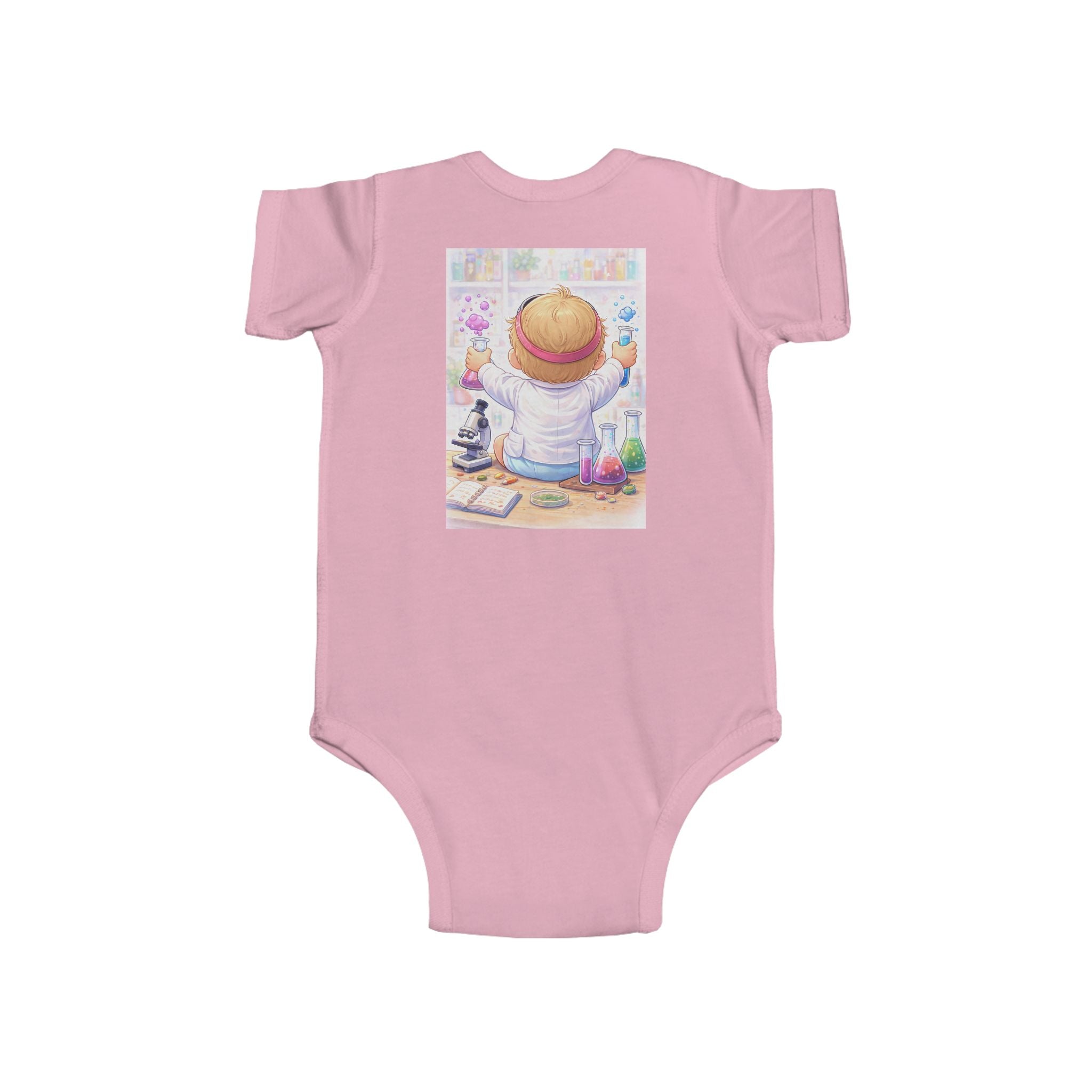 Little Genius Lab™ – Baby Scientist Bodysuit (Front & Back Design)