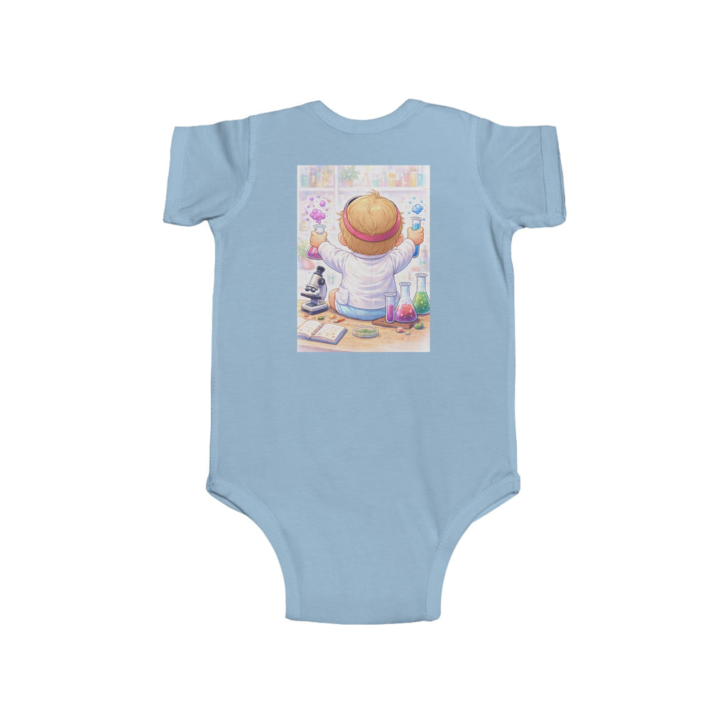 Little Genius Lab™ – Baby Scientist Bodysuit (Front & Back Design)