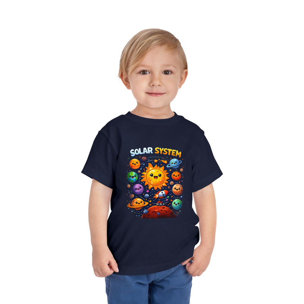 Toddler Tee - Cute Cartoon Solar System Shirt ("Solar System")