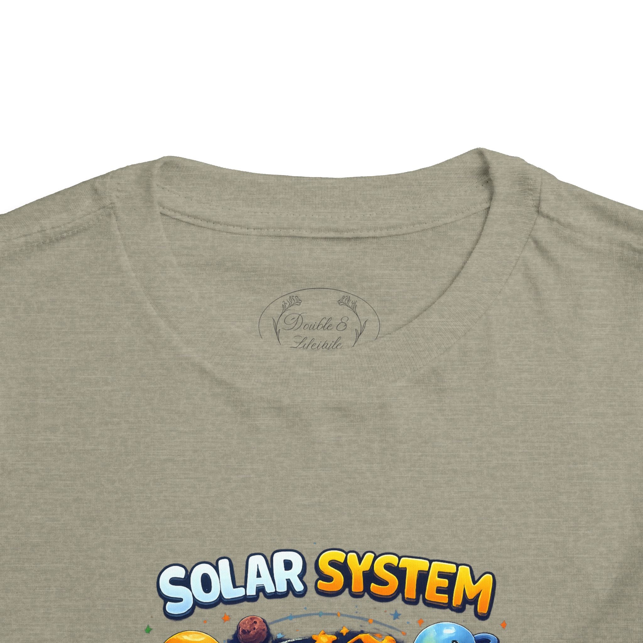 Toddler Tee - Cute Cartoon Solar System Shirt ("Solar System")