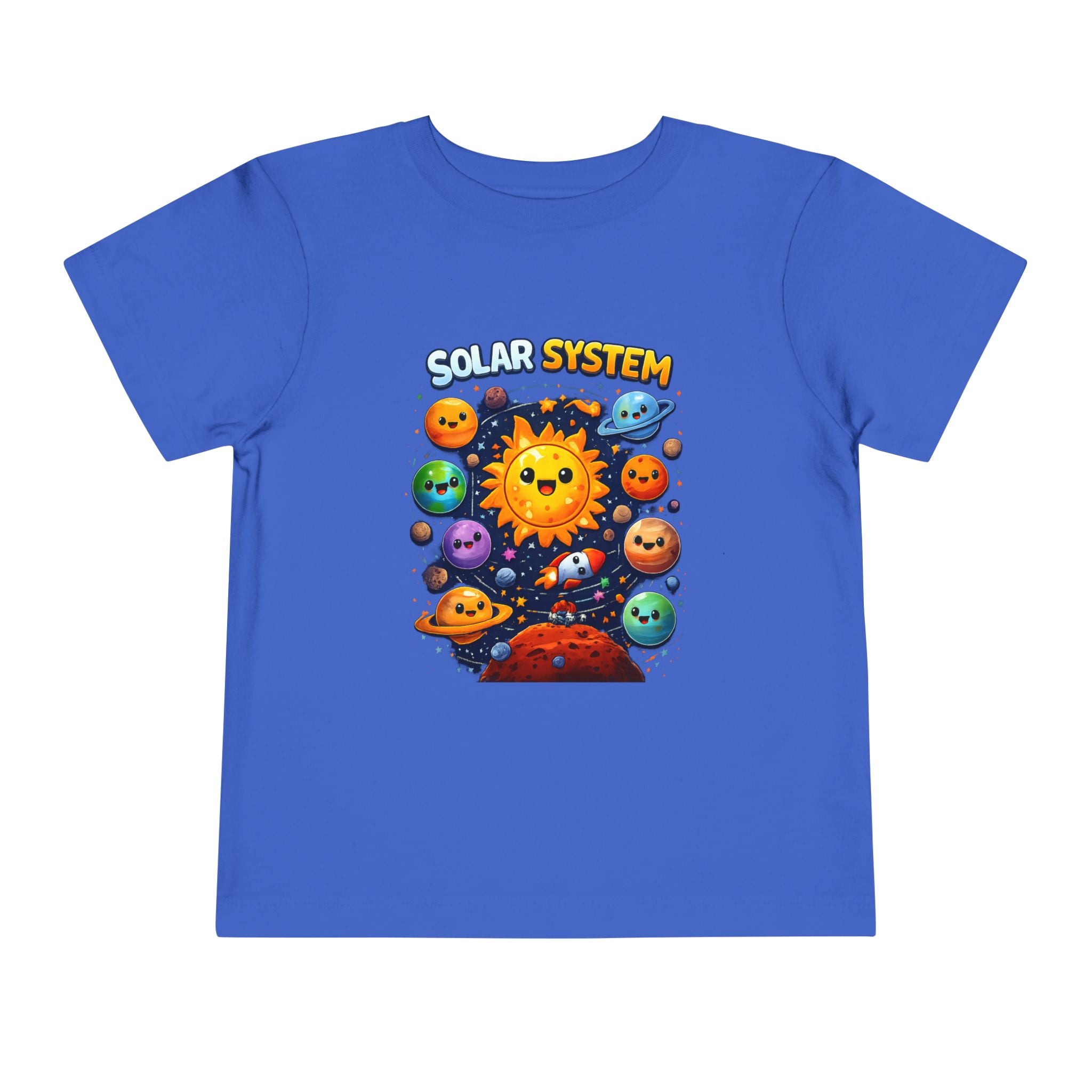 Toddler Tee - Cute Cartoon Solar System Shirt ("Solar System")