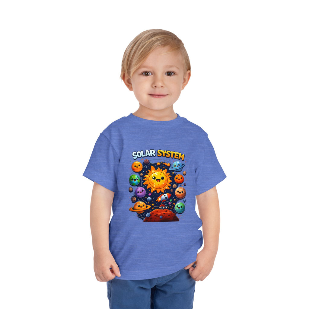Toddler Tee - Cute Cartoon Solar System Shirt ("Solar System")