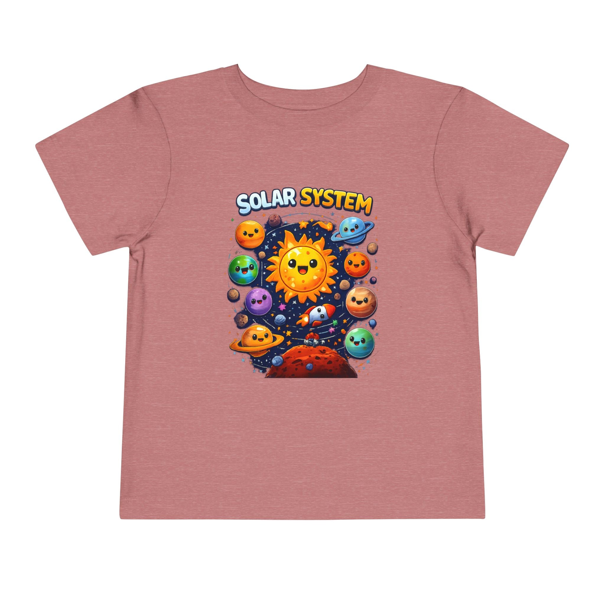 Toddler Tee - Cute Cartoon Solar System Shirt ("Solar System")