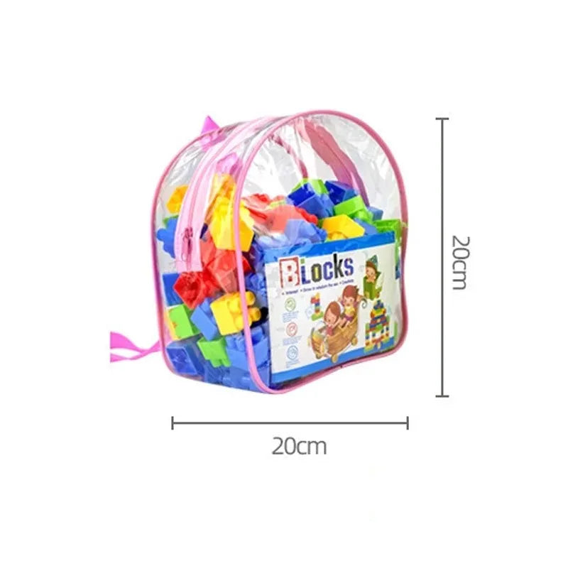 130pcs Large Particles of Building Block Toys Assembled Toys Early Childhood Educational Toys More Assembled Shape